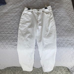 Frank and Oak Tapered White Jeans